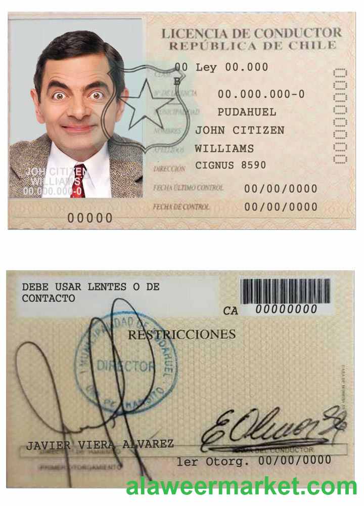 Chile licencia de conductor